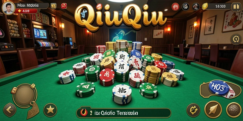 Screenshot H03 menampilkan aksi seru permainan QiuQiu.