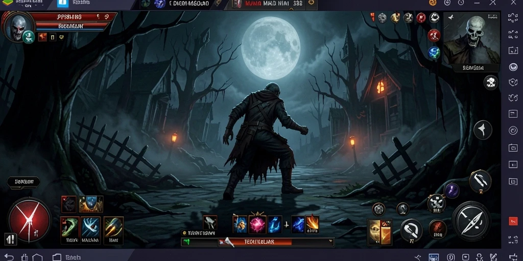 Gameplay menyeramkan JPS88 dalam suasana gelap.