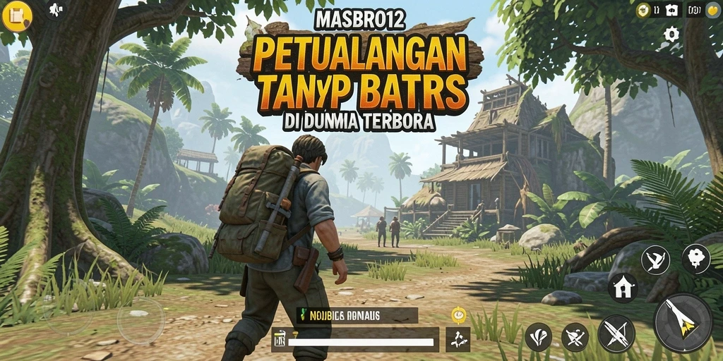 Screenshot utama MASBRO12 yang menampilkan aksi seru petualangan Open World.