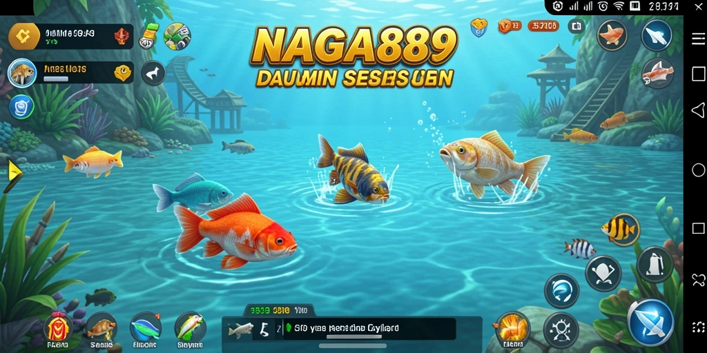 Tampilan screenshot NAGA889 dengan aksi memancing yang seru.