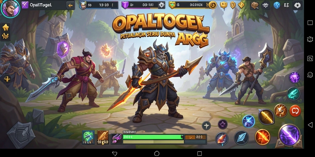Screenshot gameplay ARPG OPALTOGEL yang menampilkan aksi seru.