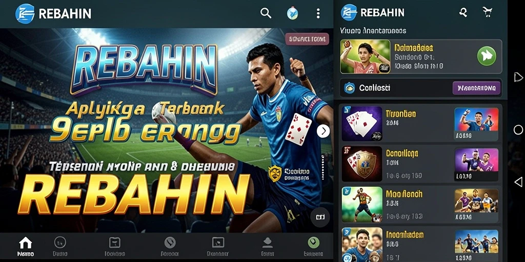Tampilan antarmuka REBAHIN yang ramah pengguna saat bertaruh.