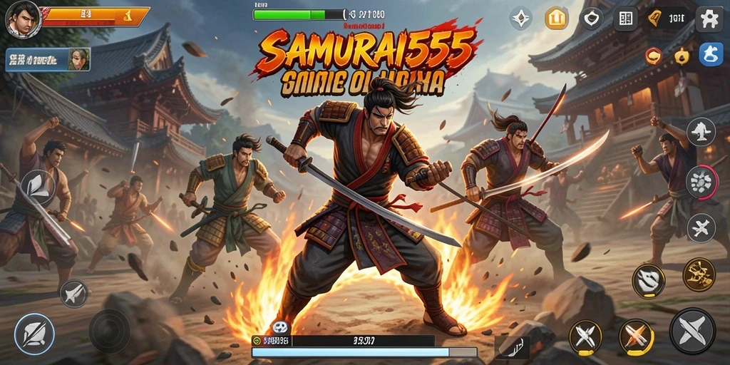 Menampilkan gameplay seru dan kompetitif dari SAMURAI555.