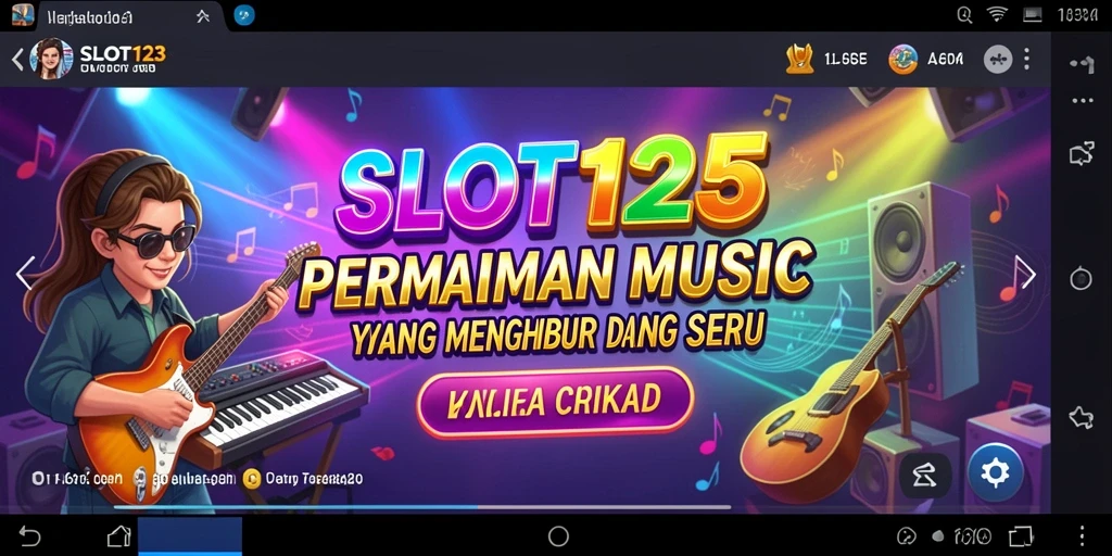 Screenshot utama SLOT123 menampilkan antarmuka permainan yang menarik dan interaktif.