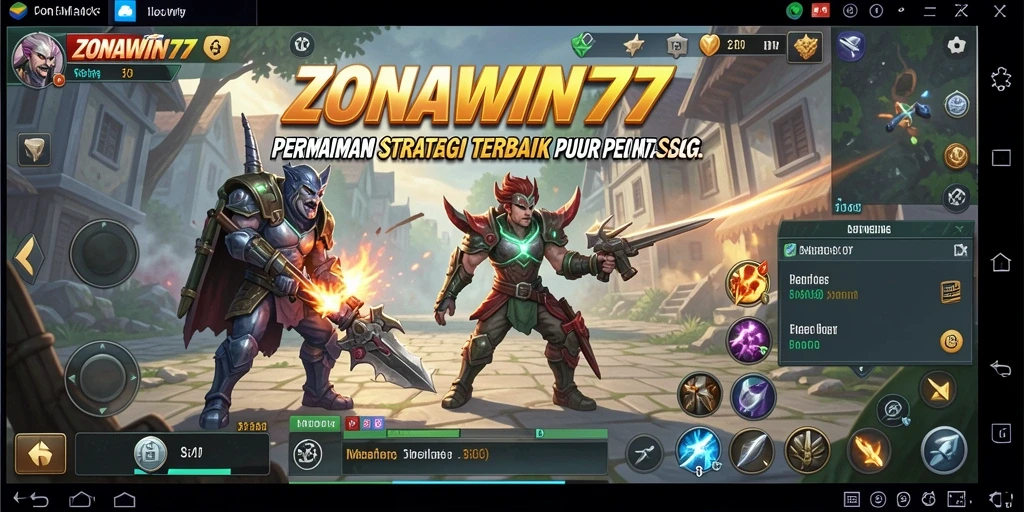 Tangkapan layar ZONAWIN777 menampilkan aksi strategi yang mendebarkan.